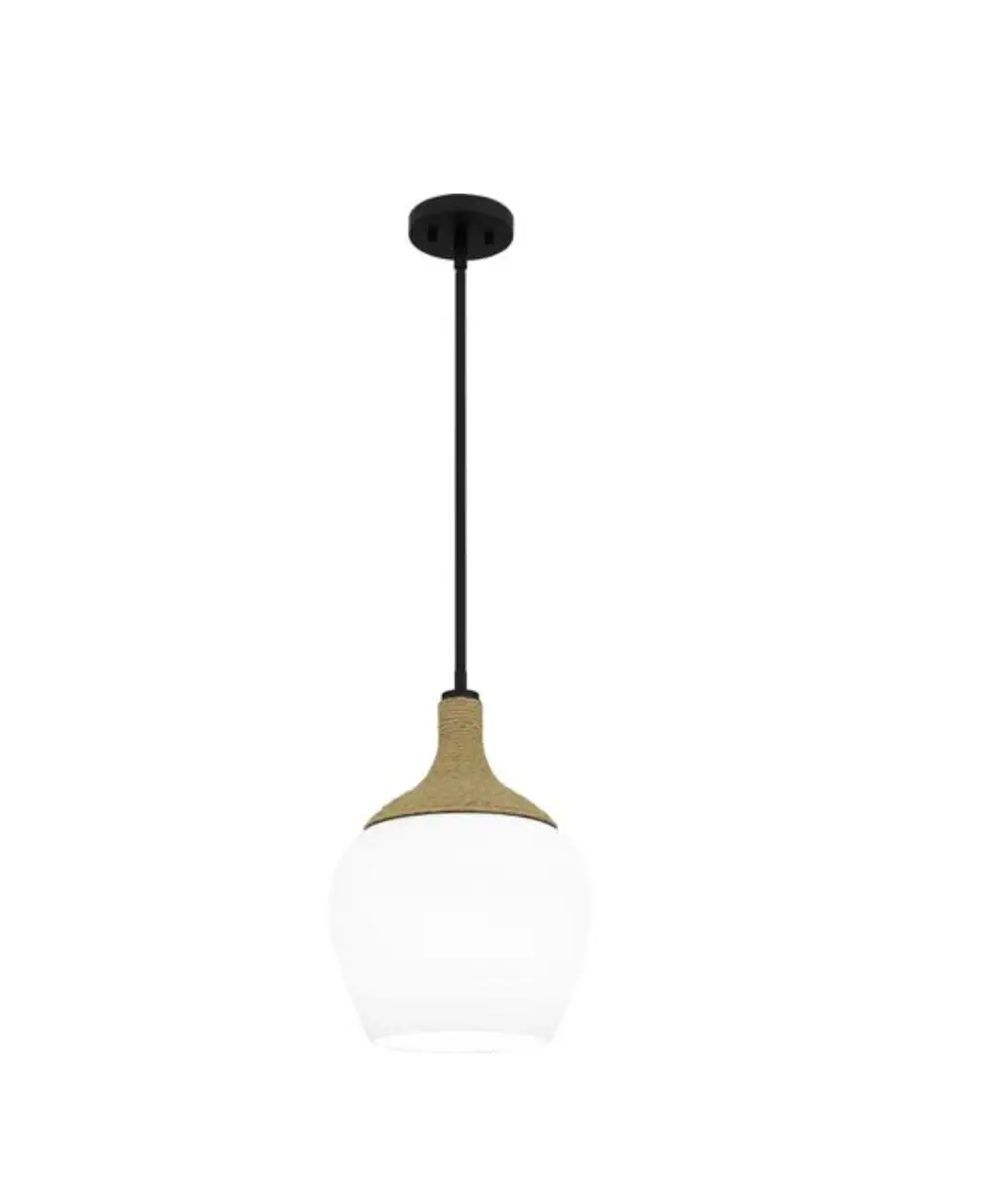 Quoizel Qppo5603mbk 1-light Matte Black Shaded Mini Pendant Installation Guide