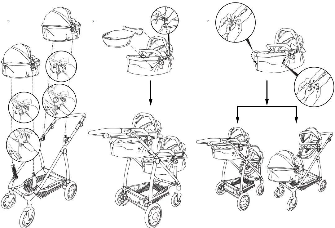 DELUX Double Pram Stroller - fig2
