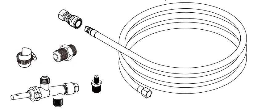 Befon Fire Pit Collection Natural Gas Conversion Kit-