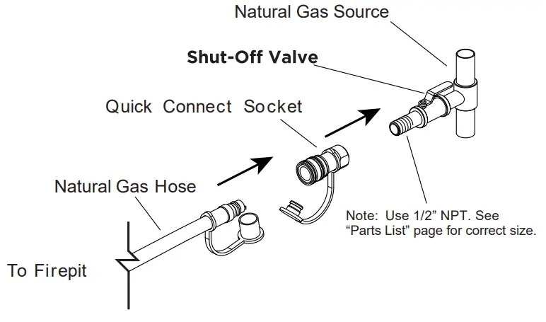 Befon Fire Pit Collection Natural Gas Conversion Kit-fig12