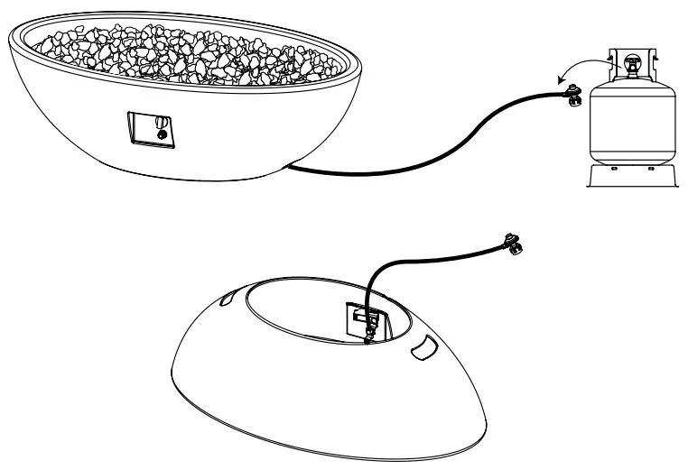 Befon Fire Pit Collection Natural Gas Conversion Kit-fig2