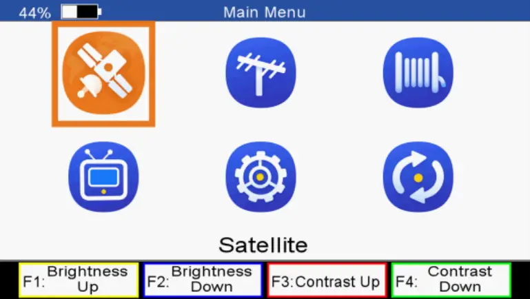 TRIAX UPM 1400 - Main menu