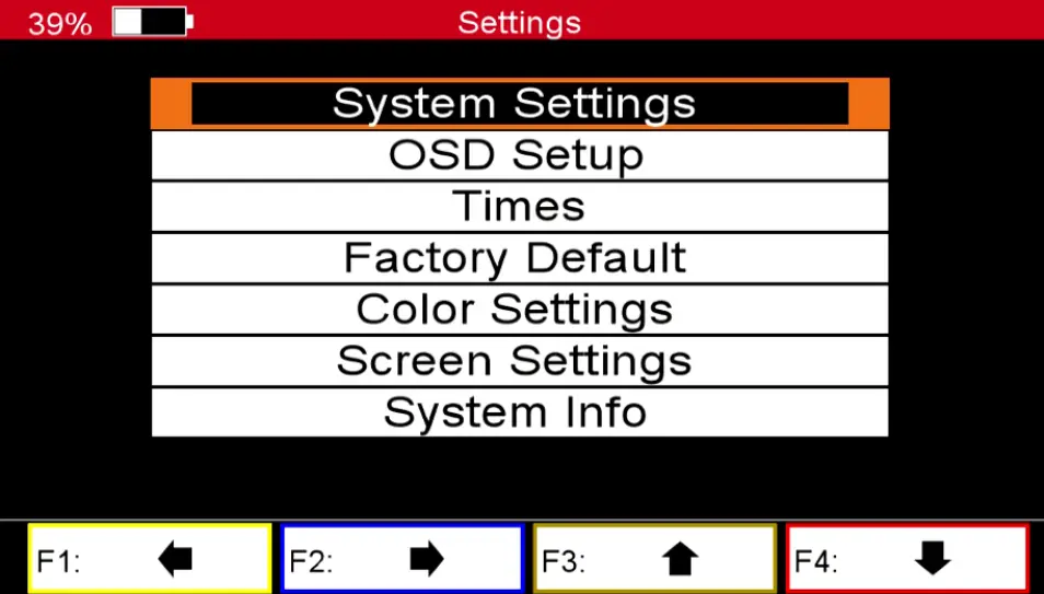 TRIAX UPM 1400 - Parameters and advanced menus 1