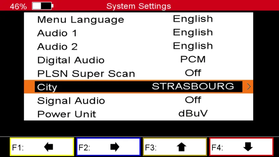 TRIAX UPM 1400 - Parameters and advanced menus 2