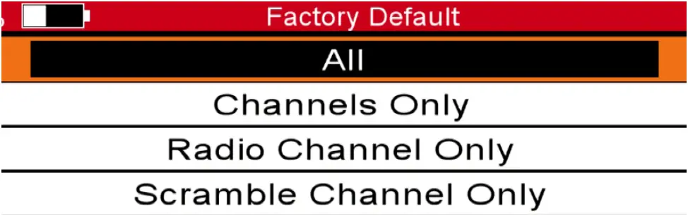 TRIAX UPM 1400 - Parameters and advanced menus 3