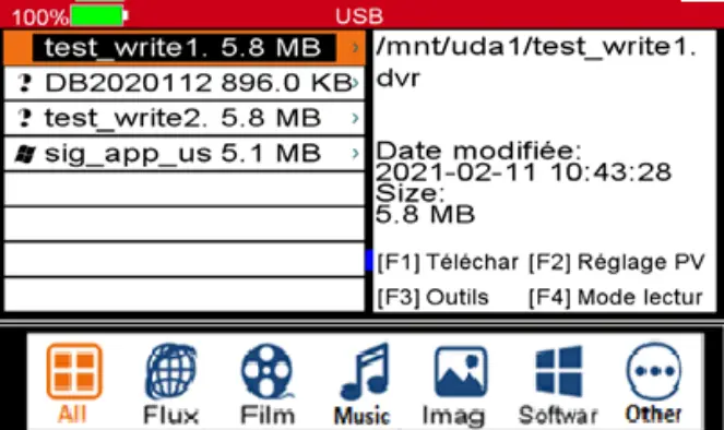 TRIAX UPM 1400 - Parameters and advanced menus 6