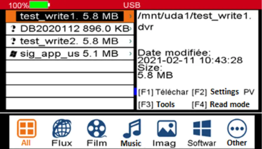 TRIAX UPM 1400 - TV mode 6