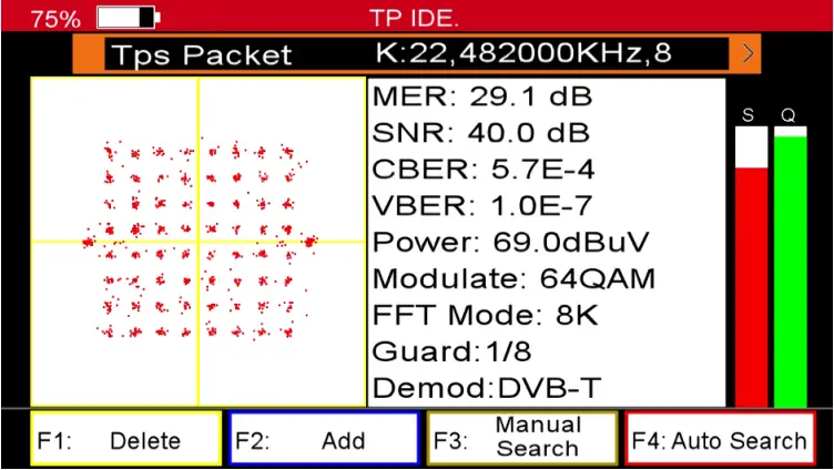 TRIAX UPM 1400 - Terrestrial menu 2