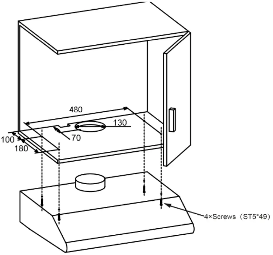 CUPBOARD MOUNTING INSTALLATION