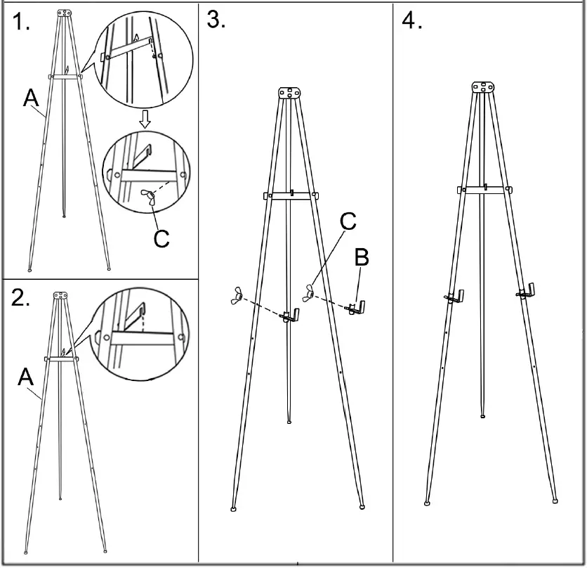 Litton-81783-Black-Metal-Traditional-Easel -70-Inch-x-24-Inch-FIG-2