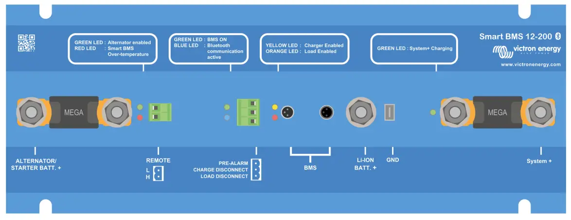 victron energy Smart BMS 12-200 Battery Management System - fig 1