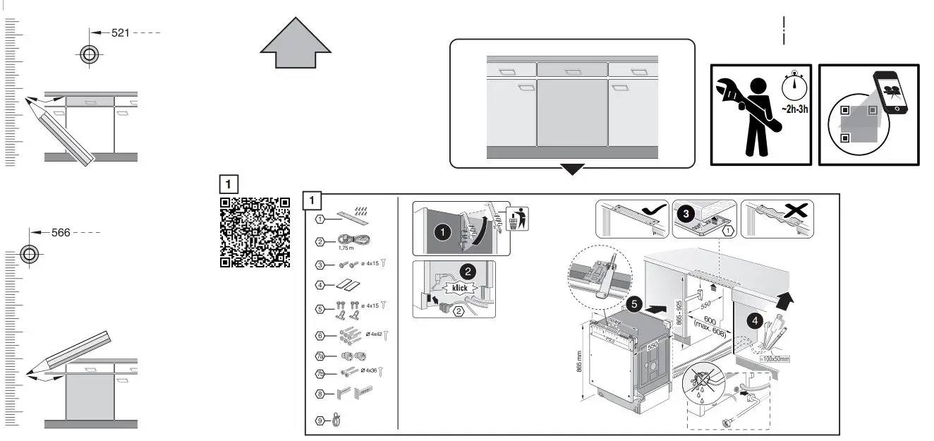 BOSCH SBV4HAX48E Dishwasher Instruction Manual - How to use