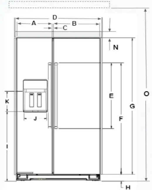 KitchenAid-KBSD702-Built-In-Side-by-Side-Refrigerator-fig-2