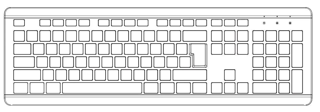 ETERNICO AET-KD2050CSBN Office Keyboard