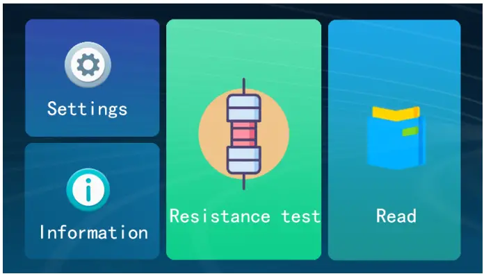 HTC INSTRUMENTS 5252 Handheld DC Resistance Teste - Main Interface