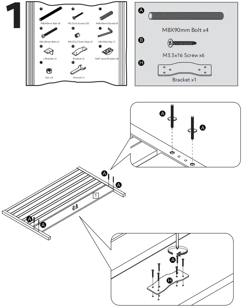 habitat Eave Bamboo Double Bed Frame - Figure 10