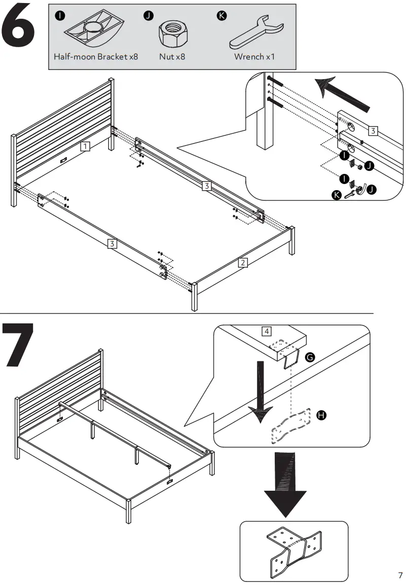 habitat Eave Bamboo Double Bed Frame - Figure 13