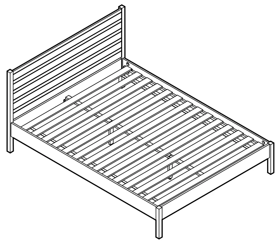 habitat Eave Bamboo Double Bed Frame