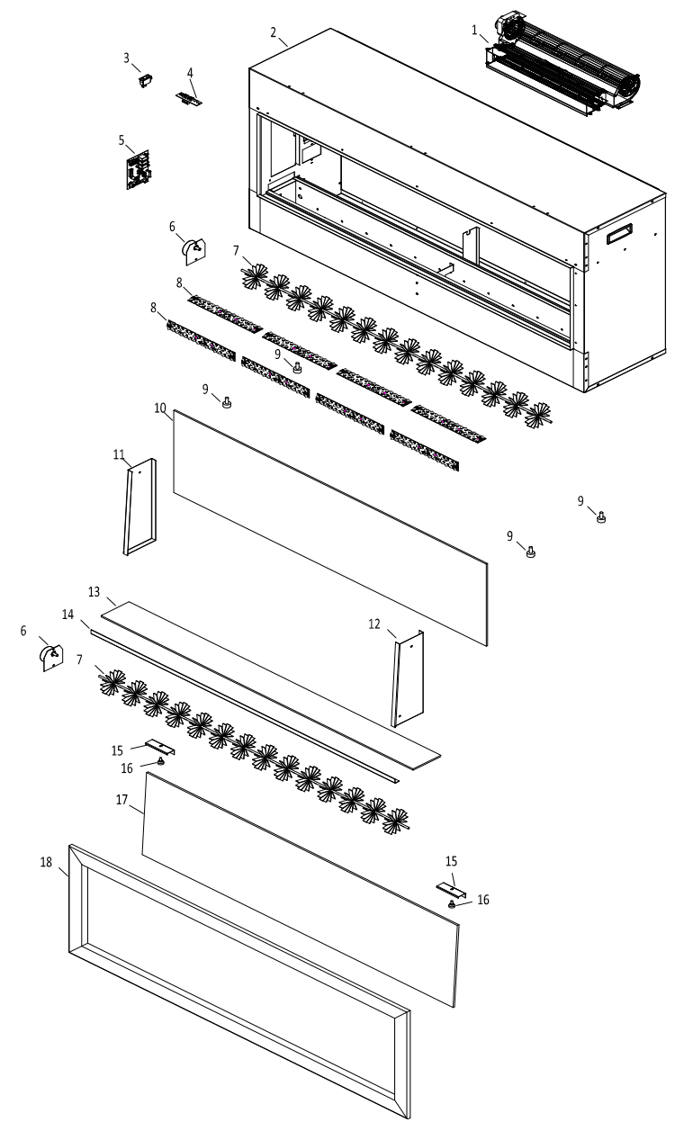 Remii 102745 XT 45 In Extra Tall Deep Built In Electric Fireplace - fig 25