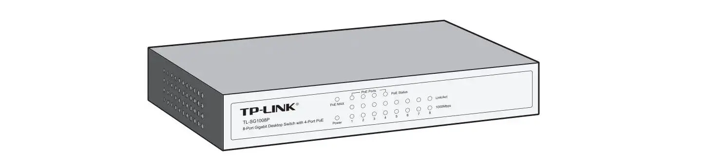 Tp-link Tl-sg1008p 8-port Gigabit Desktop Switch Installation Guide