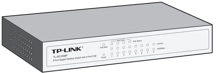 tp-link TL-SG1008P 8-Port Gigabit Desktop Switch-fig1