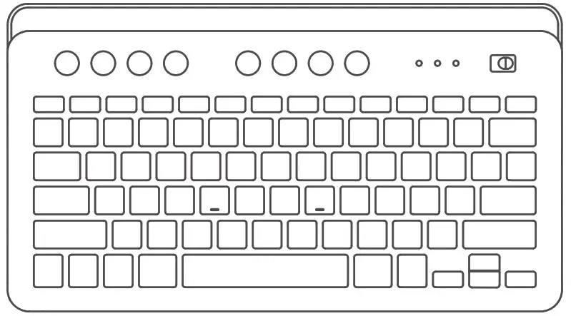 Fatelegend B0932SSZ99 Wireless Bluetooth Keyboard for iPad - Cover