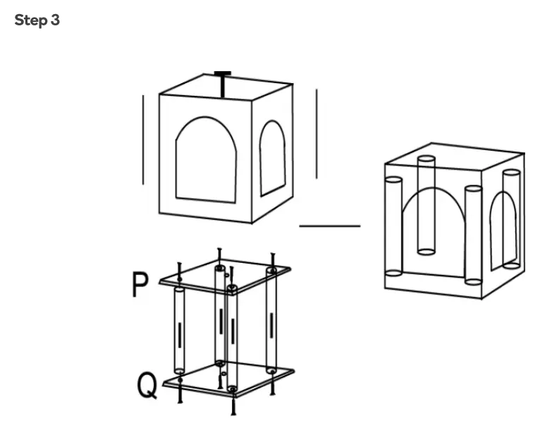 kogan KA170CTREEA Cat Scratching Post Tree - assembly3