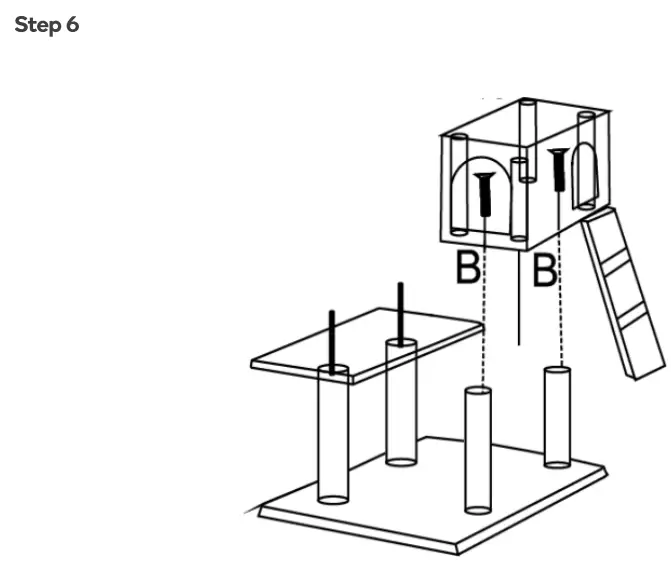 kogan KA170CTREEA Cat Scratching Post Tree - assembly6