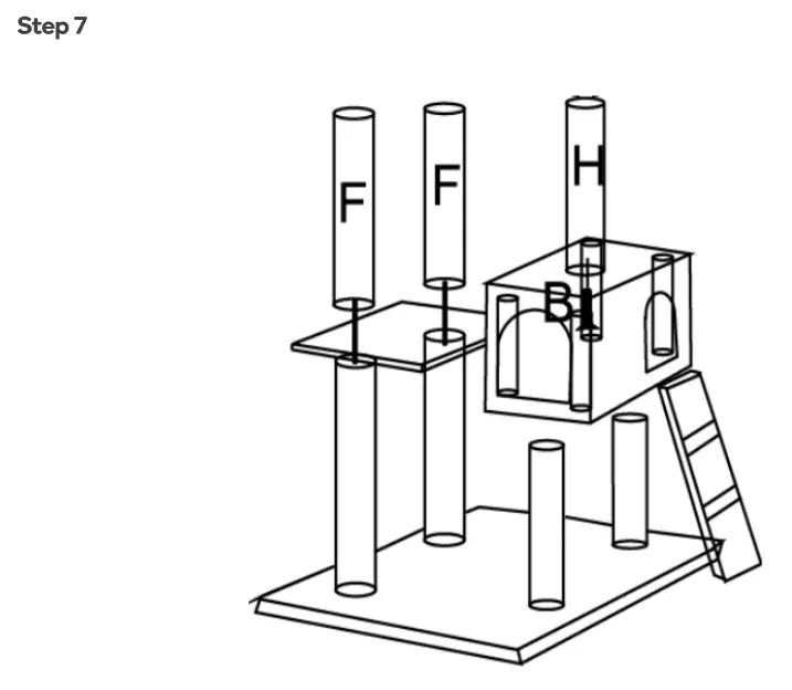 kogan KA170CTREEA Cat Scratching Post Tree - assembly7