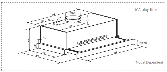 Whirlpool WPRS90ASL 90cm Slideout Rangehood - 600 SLIDEOUT RANGEHOOD 1