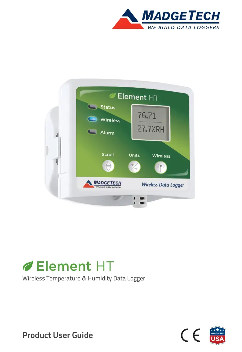 MADGETECH Element HT Wireless Temperature and Humidity Data Logger User Guide