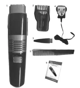 VIVaDIa H115 Vacuum Hair Beard Trimmer - box