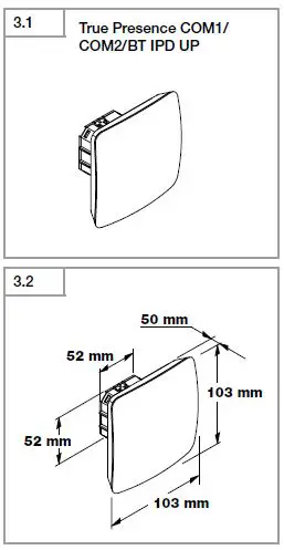 steinel True Presence Hallway COM1 COM2 BT IPD fig1
