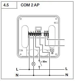 steinel True Presence Hallway COM1 COM2 BT IPD fig10