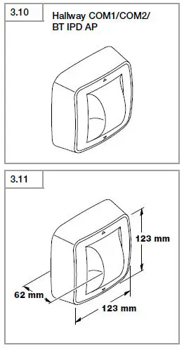 steinel True Presence Hallway COM1 COM2 BT IPD fig5