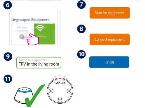 SALUS TRV10RFM Wireless Thermostatic TRV-Online mode 2