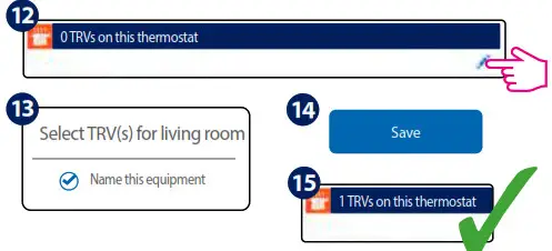 SALUS TRV10RFM Wireless Thermostatic TRV-Online mode 3