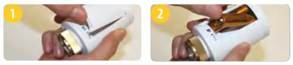 SALUS TRV10RFM Wireless Thermostatic TRV-TRV head setup 1