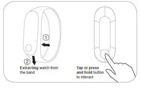 CANYON CNE-SB01BN Fitness Smart Band fig1