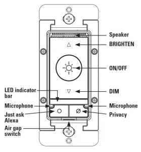 EATON WFAVD30 Wi-Fi Smart Voice Dimmer Switch