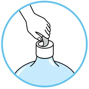 CRYSTAL SPRINGS 100 Series Water Dispenser - using the dispenser2