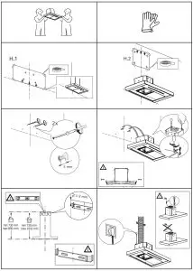 IKEA 403 83 .48 KULINARISK Wall Mounted Extractor Hood - figure 2