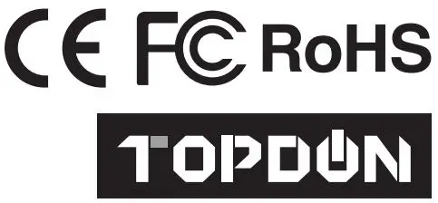 TOPDON BTMOBILE PROS Battery Tester User Manual - License icon