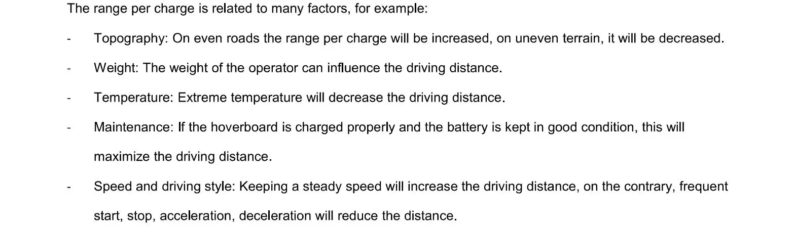 Denver HBO-6620 Hoverboard - Chapter 4 Range and speed