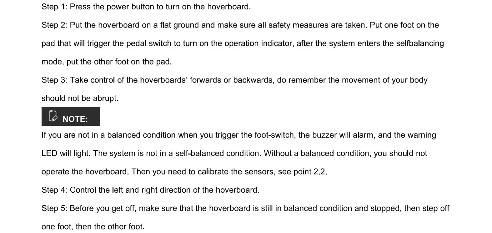 Denver HBO-6620 Hoverboard - How to use it