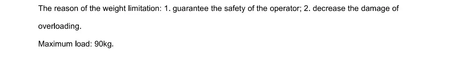 Denver HBO-6620 Hoverboard - Weight limit