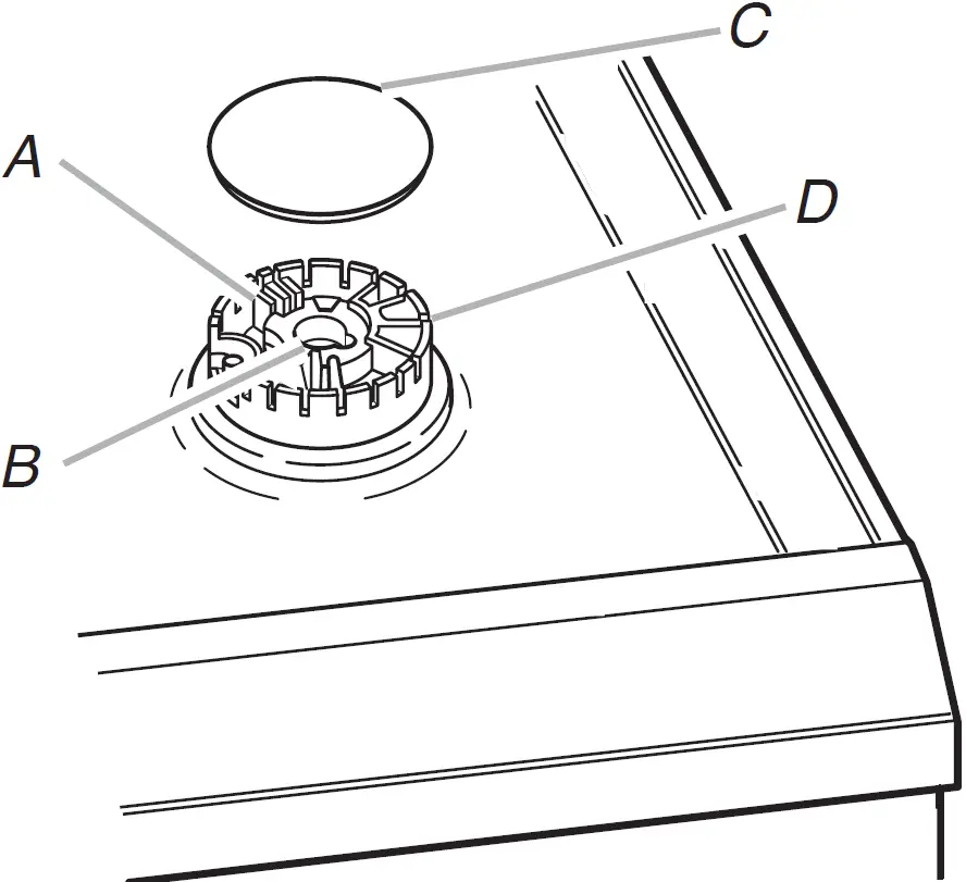 remove the burner base 02