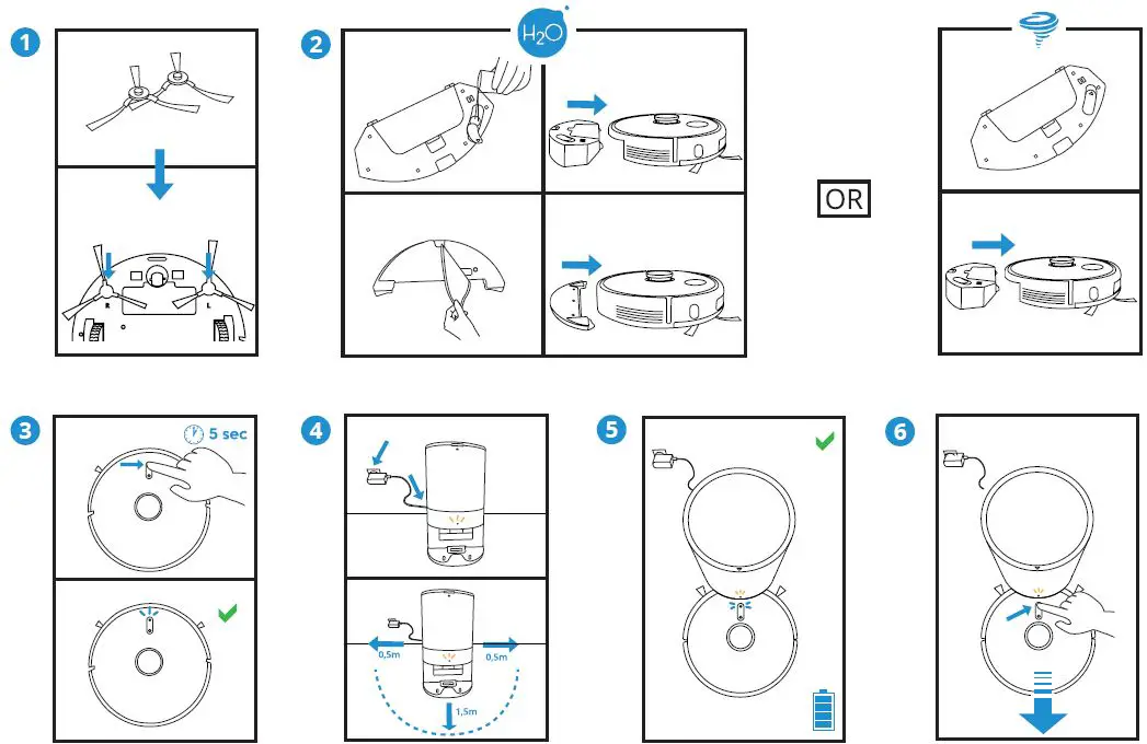 amibot MK1081373087 Spirit Premium Station Robot Vacuum Cleaner fig1