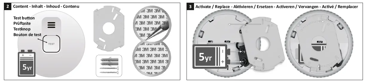 ELRO CBFS36 Blue Line Smoke Alarm with Magnet fig 4