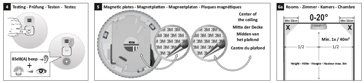 ELRO CBFS36 Blue Line Smoke Alarm with Magnet fig 5